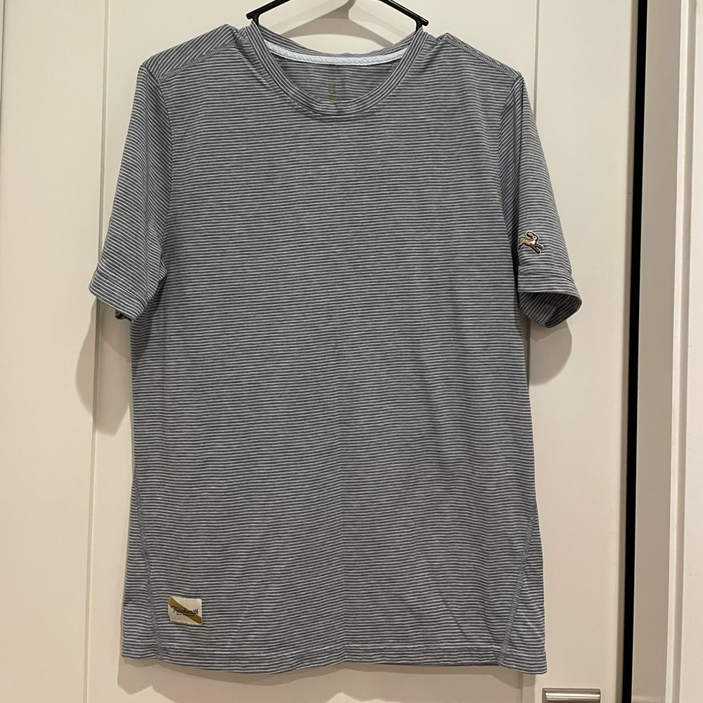 Men’s Tracksmith Gray Striped Shirt